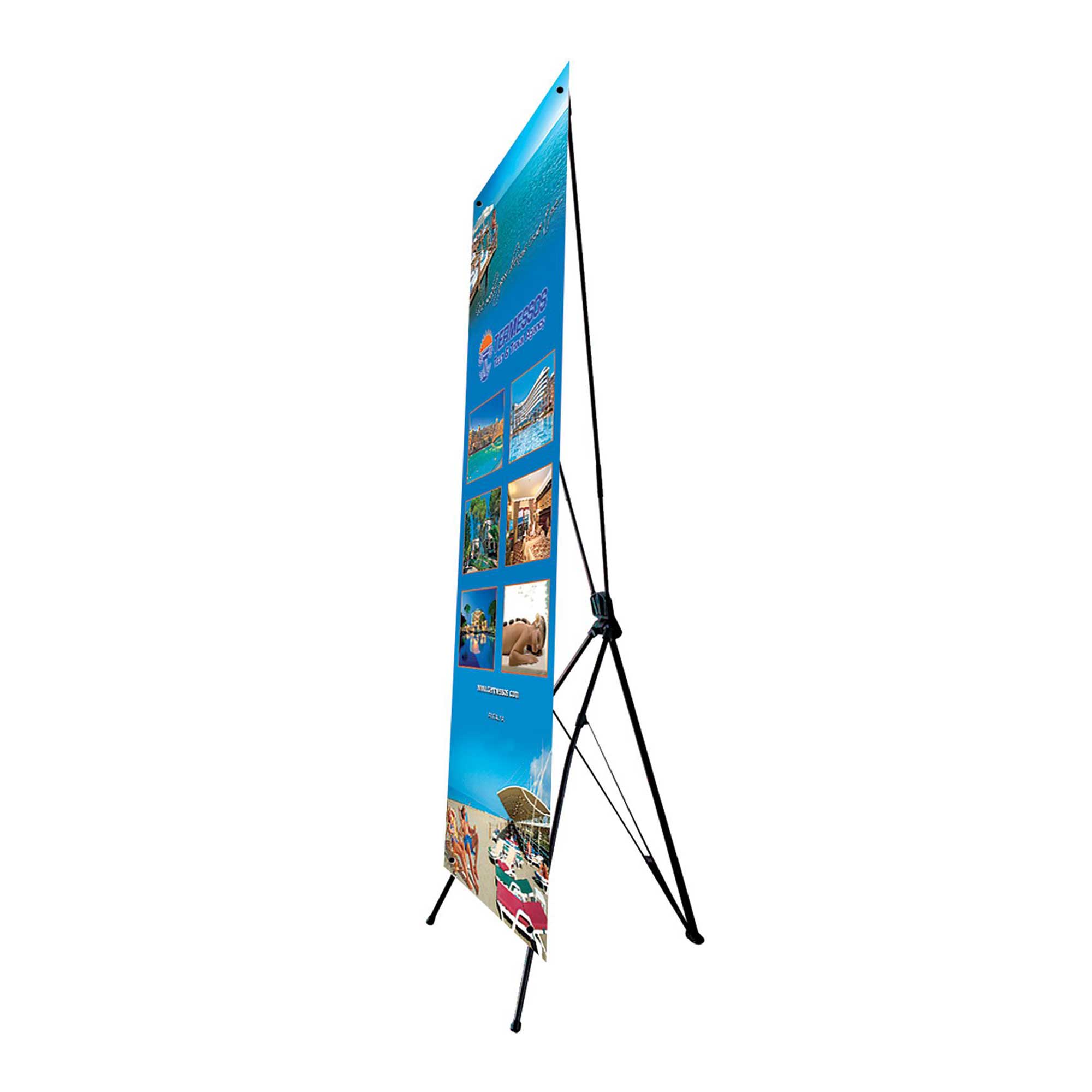 Qty 6 X Banner Stand Tripod Trade Show Display Large 48" x 78" 