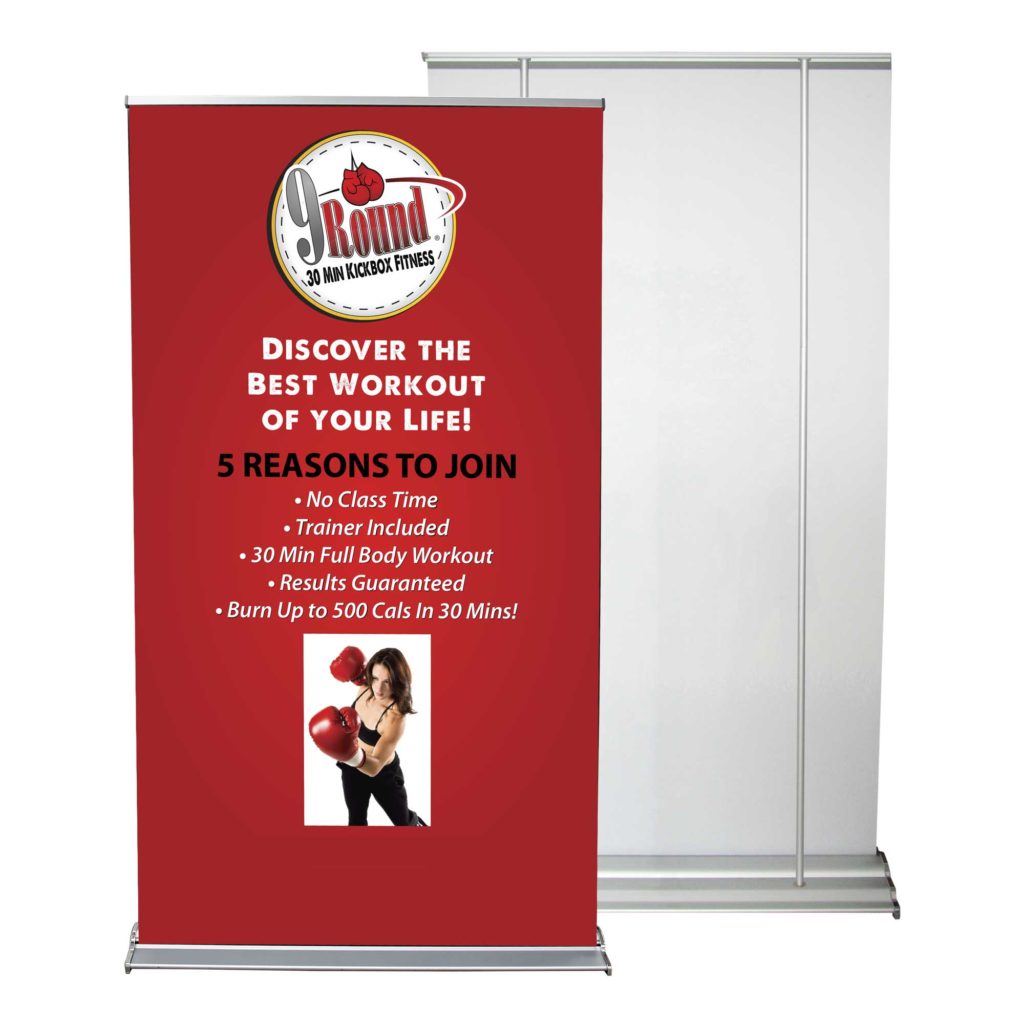 60" Retractable Banner Stand Printing Irvine Orange County CA